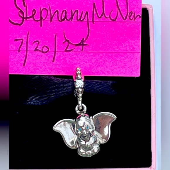 Authentic Pandora x Disney Dumbo Elephant dangle retired hard to find NIB - Picture 4 of 8